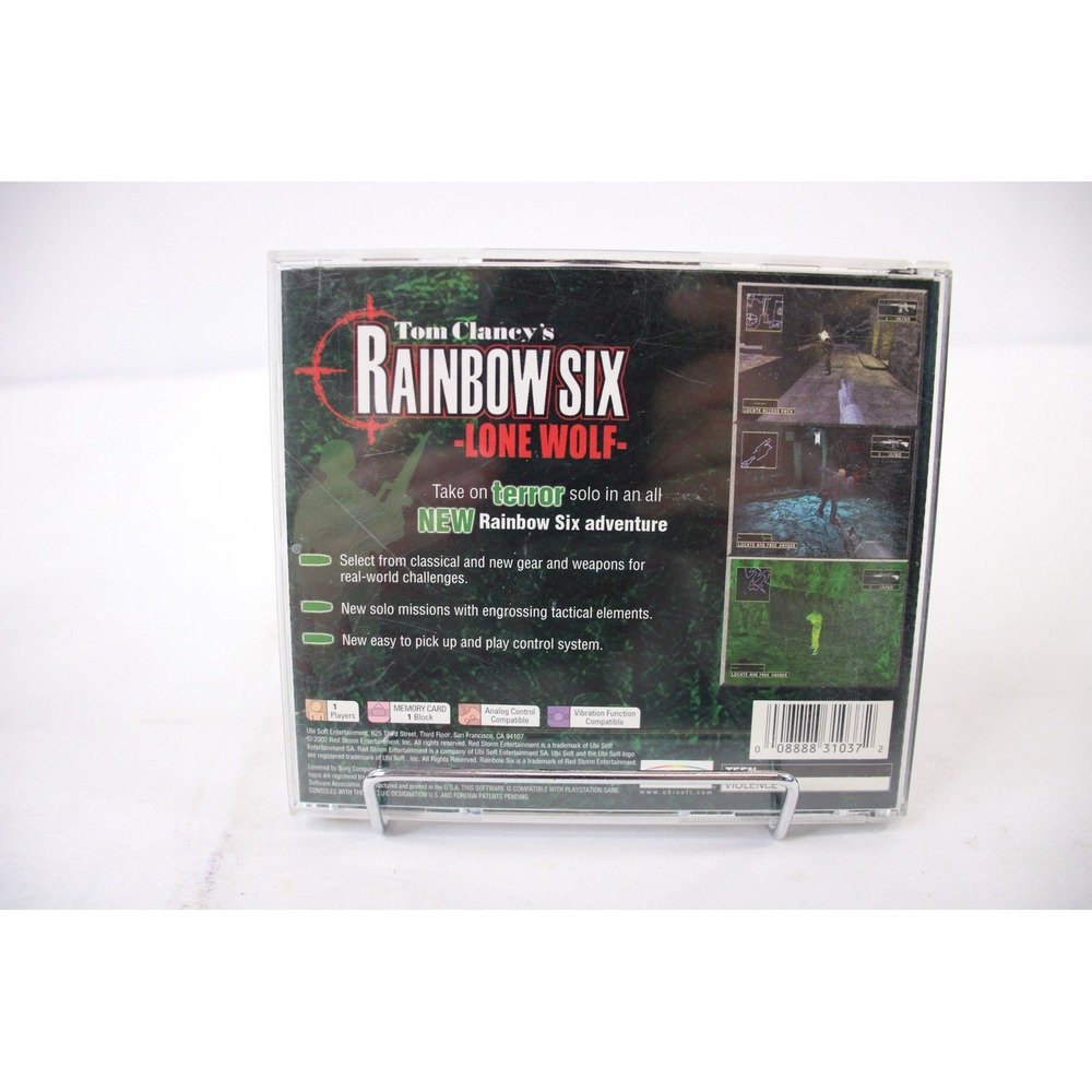 Tom Clancys Rainbow Six Lone Wolf PlayStation 1 PS1 Game Complete CIB - Picture 2 of 3